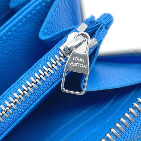 LOUIS VUITTON Blue Monogram Wallet - Picture 5 of 16
